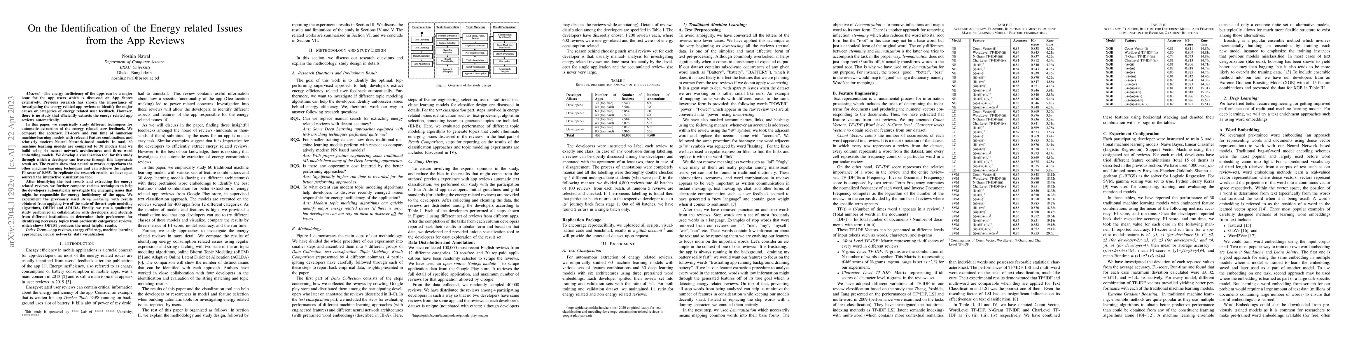 Thumbnail for On the Identification of the Energy related Issues from the App Reviews