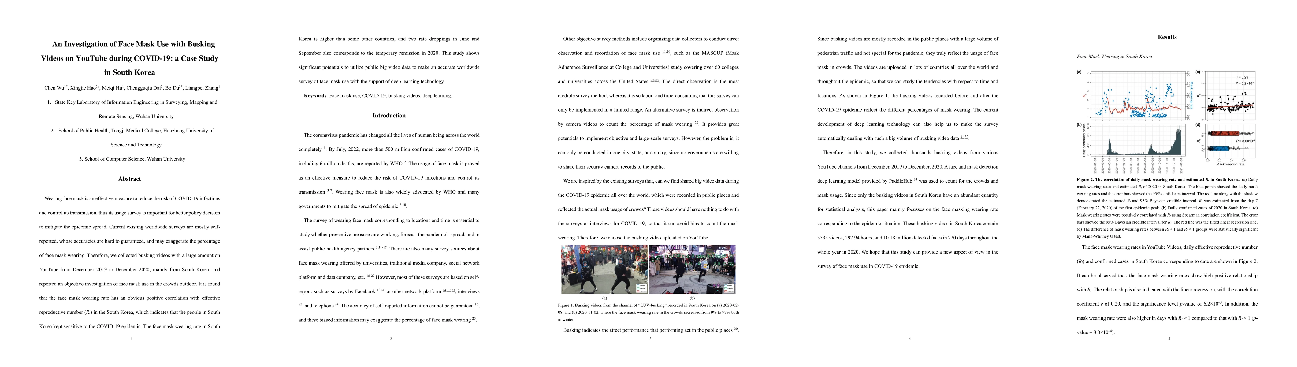 Thumbnail for An Investigation of Face Mask Use with Busking Videos on YouTube during
  COVID-19: a Case Study in South Korea