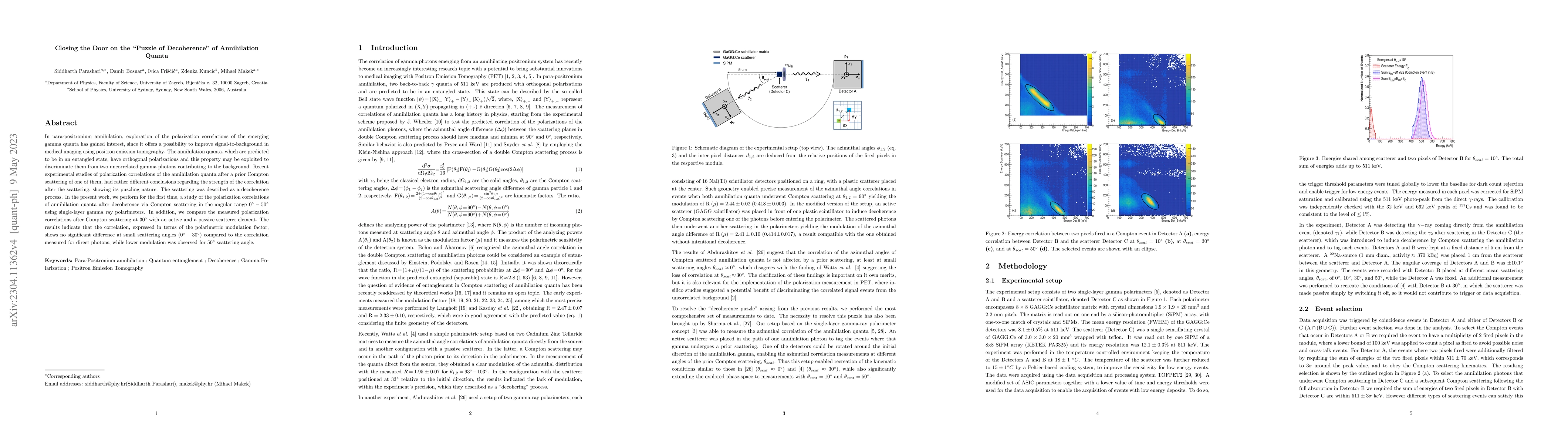 Thumbnail for Closing the Door on the "Puzzle of Decoherence'' of Annihilation Quanta