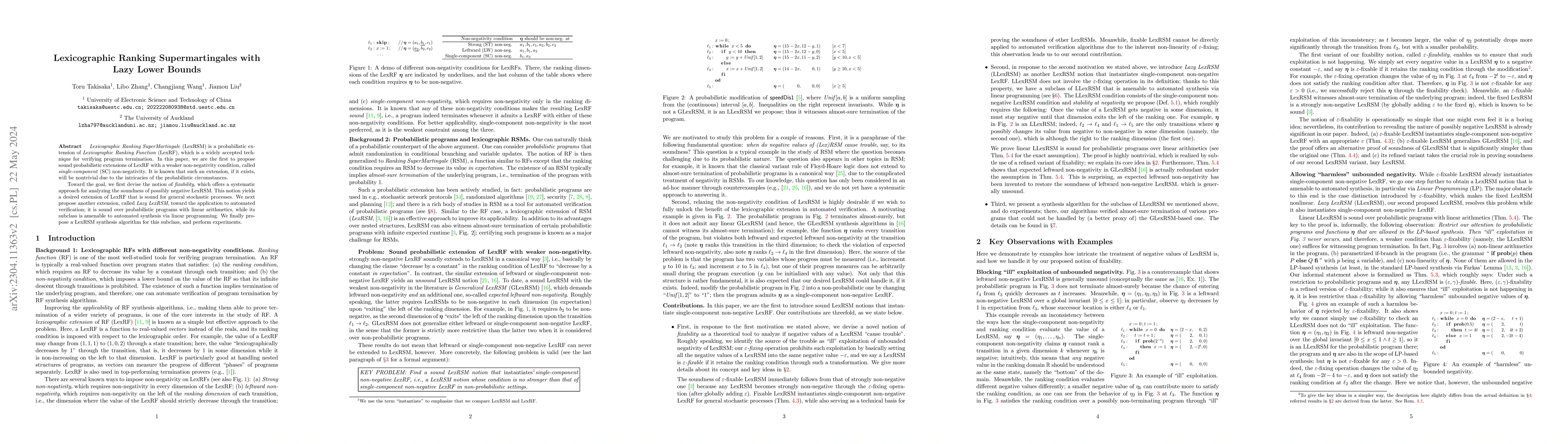Thumbnail for Lexicographic Ranking Supermartingales with Lazy Lower Bounds