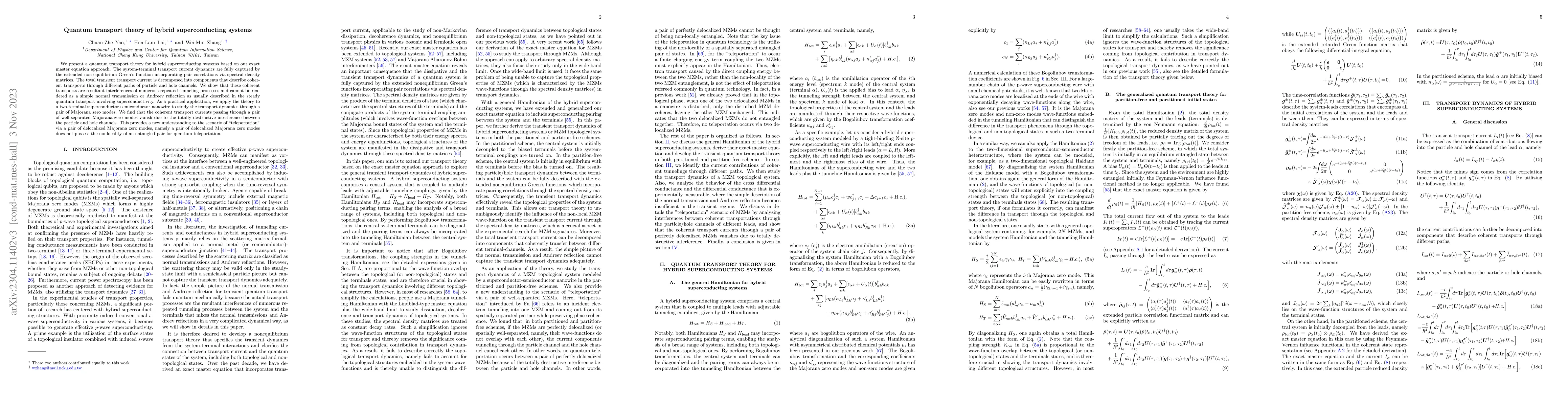 Thumbnail for Quantum transport theory of hybrid superconducting systems