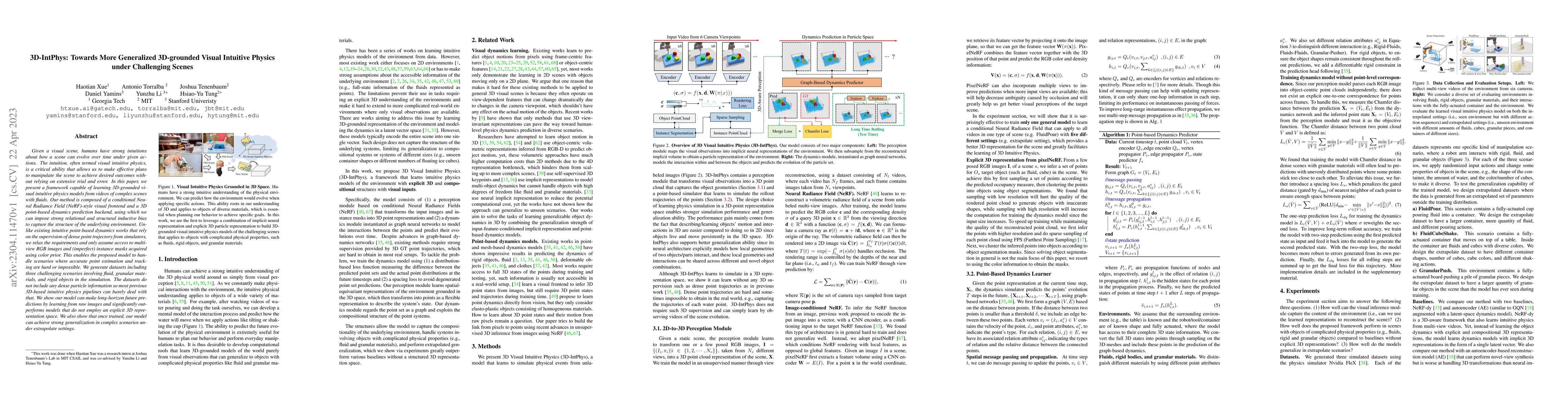 Thumbnail for 3D-IntPhys: Towards More Generalized 3D-grounded Visual Intuitive
  Physics under Challenging Scenes