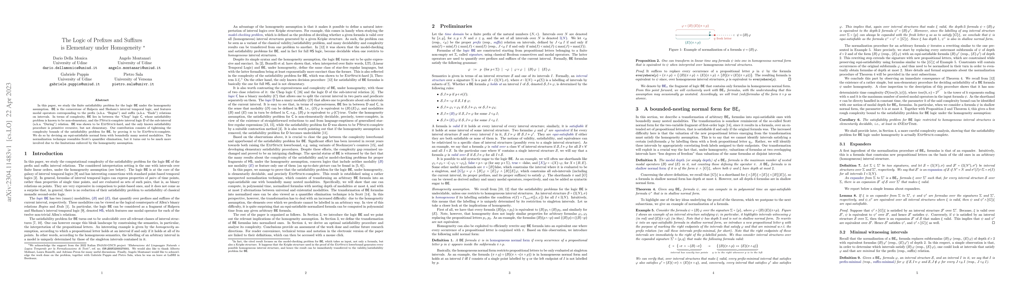 Thumbnail for The Logic of Prefixes and Suffixes is Elementary under Homogeneity