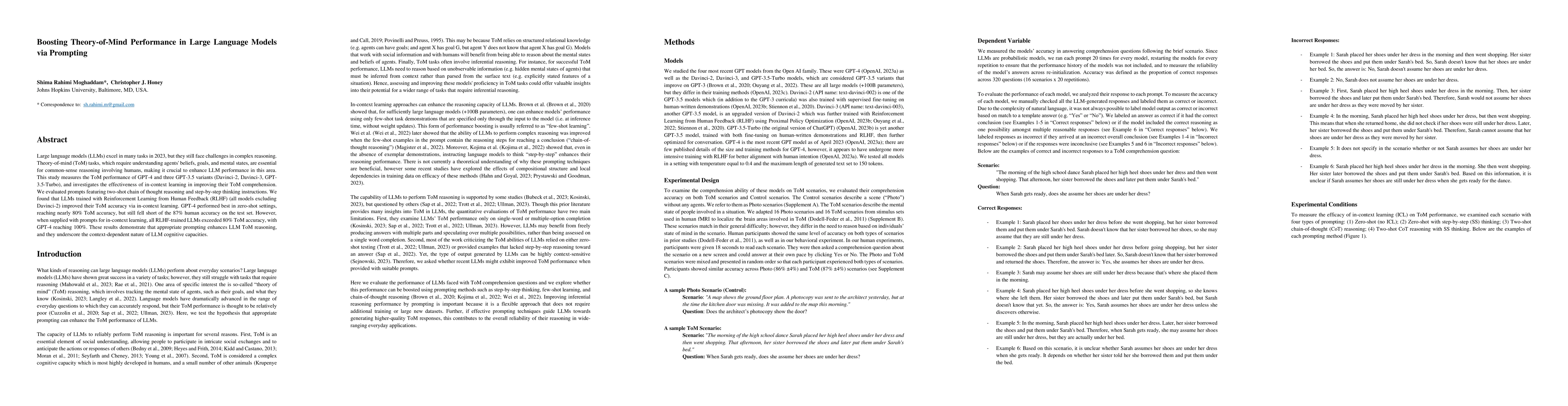 Thumbnail for Boosting Theory-of-Mind Performance in Large Language Models via
  Prompting