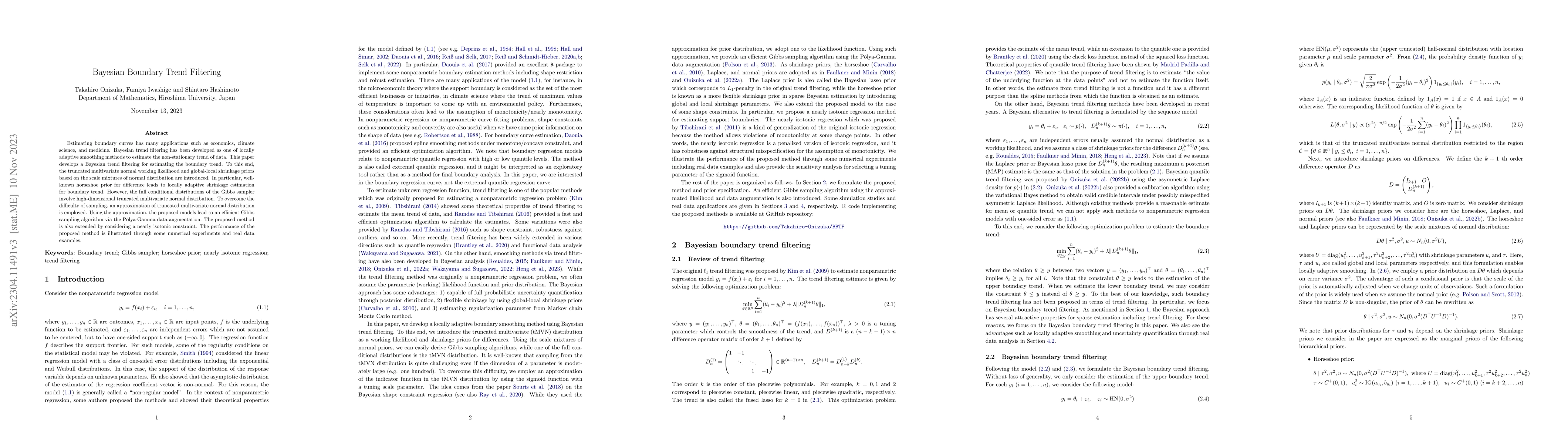 Thumbnail for Bayesian Boundary Trend Filtering