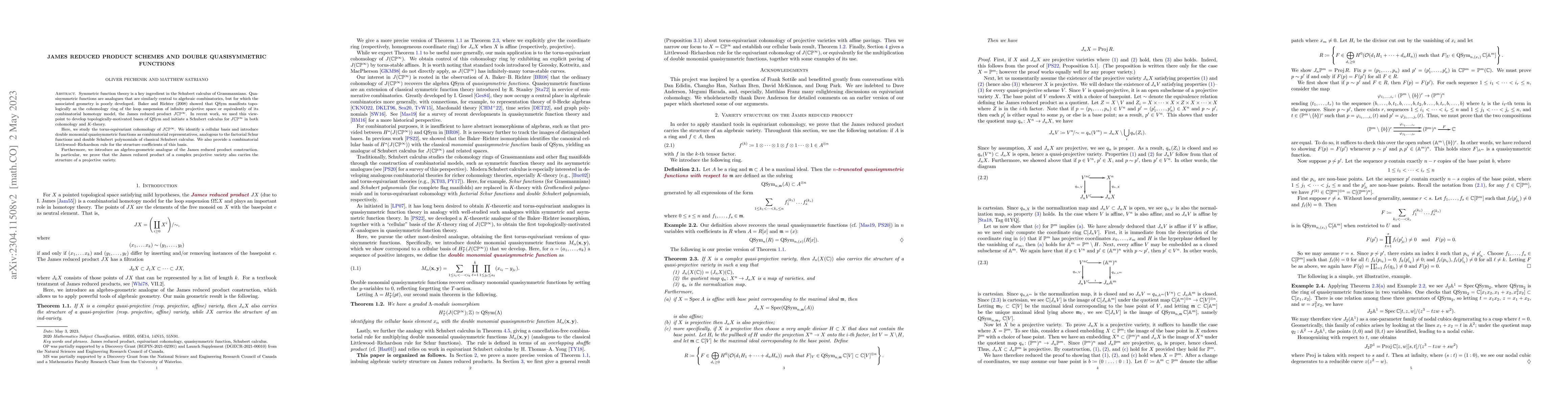 Thumbnail for James reduced product schemes and double quasisymmetric functions
