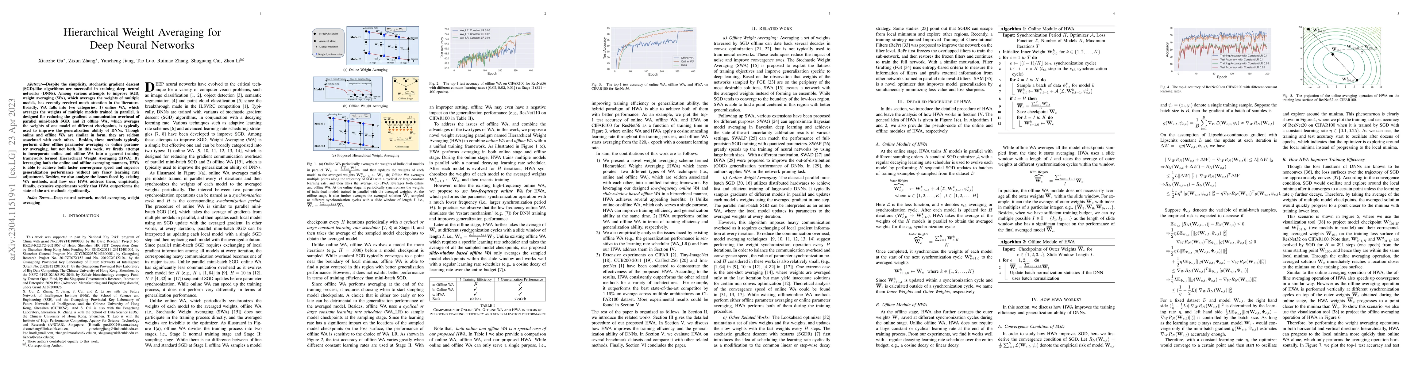 Thumbnail for Hierarchical Weight Averaging for Deep Neural Networks