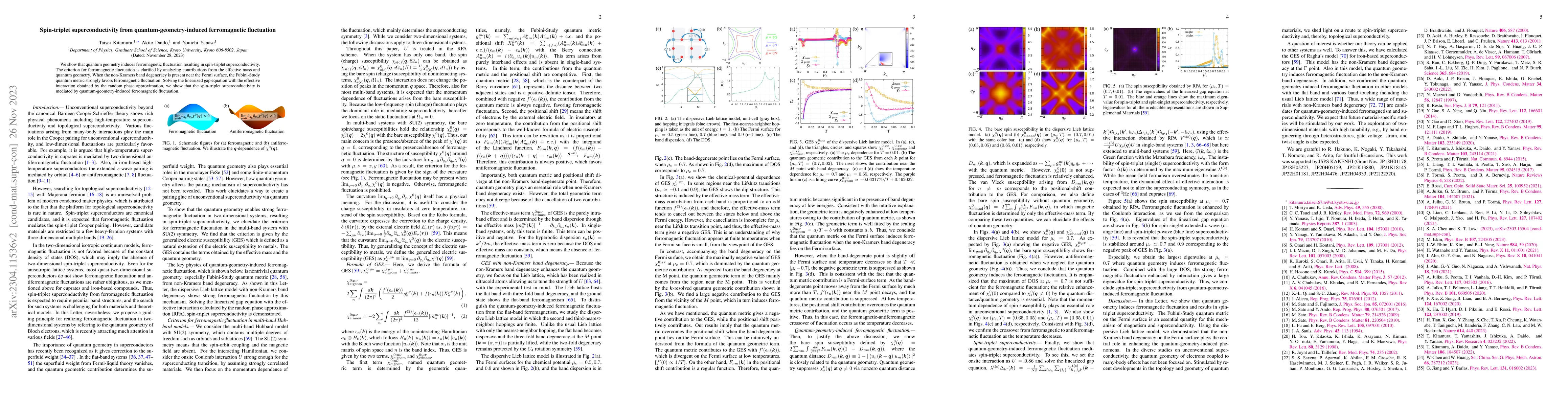 Thumbnail for Spin-triplet superconductivity from quantum-geometry-induced
  ferromagnetic fluctuation