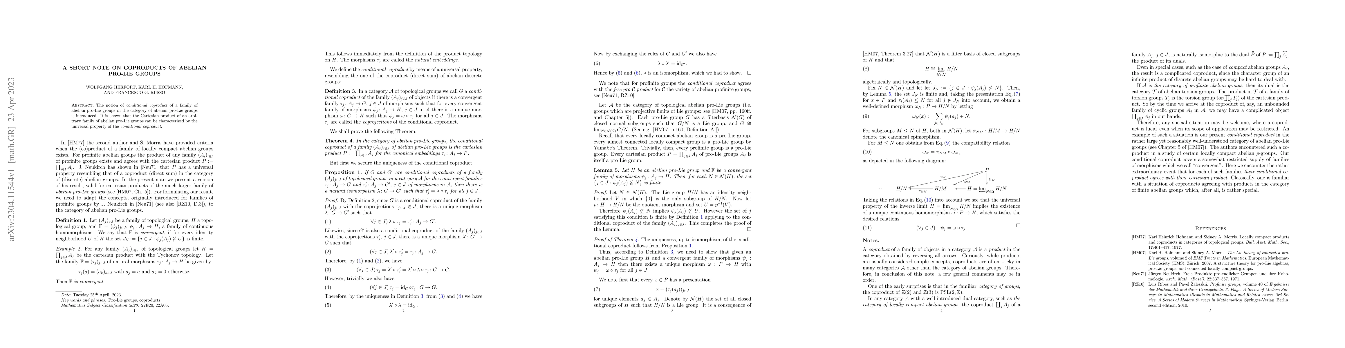 Thumbnail for A short note on coproducts of abelian pro-Lie groups