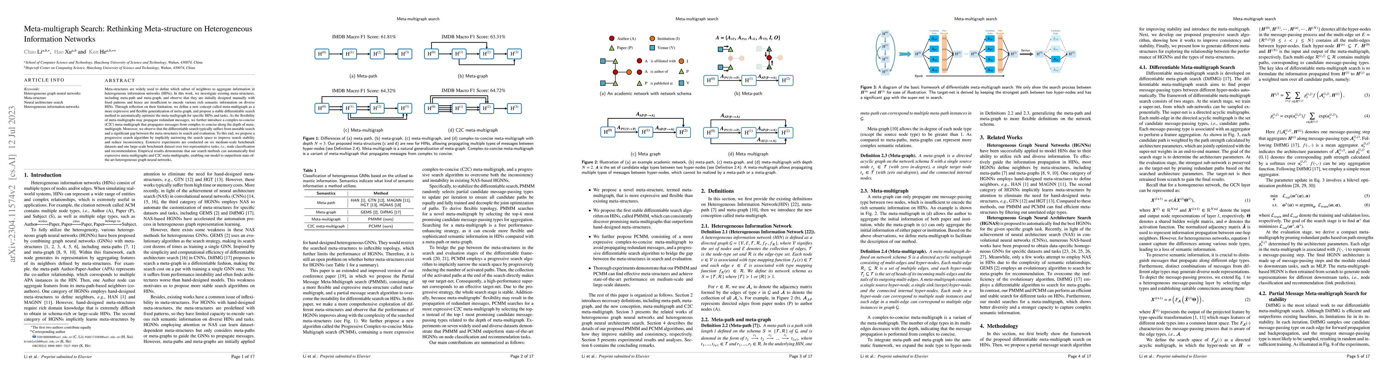 Thumbnail for Meta-multigraph Search: Rethinking Meta-structure on Heterogeneous
  Information Networks