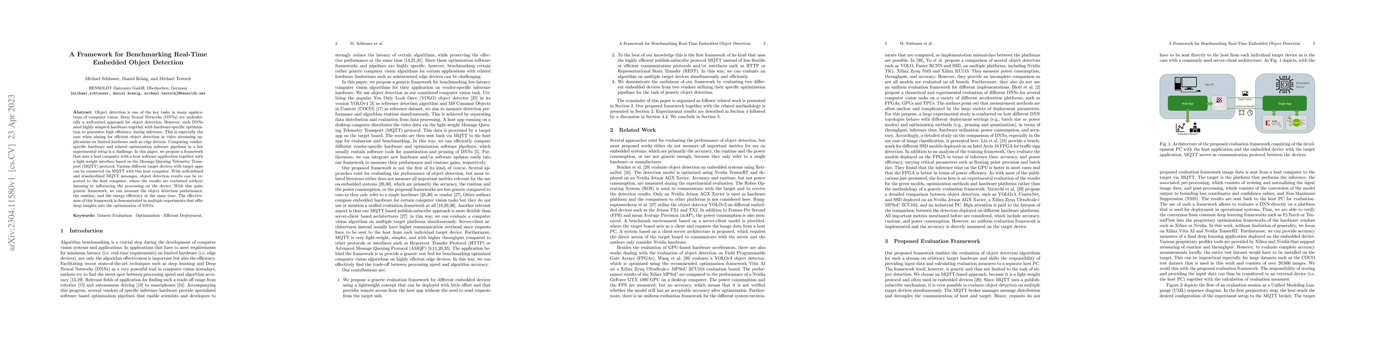 Thumbnail for A Framework for Benchmarking Real-Time Embedded Object Detection