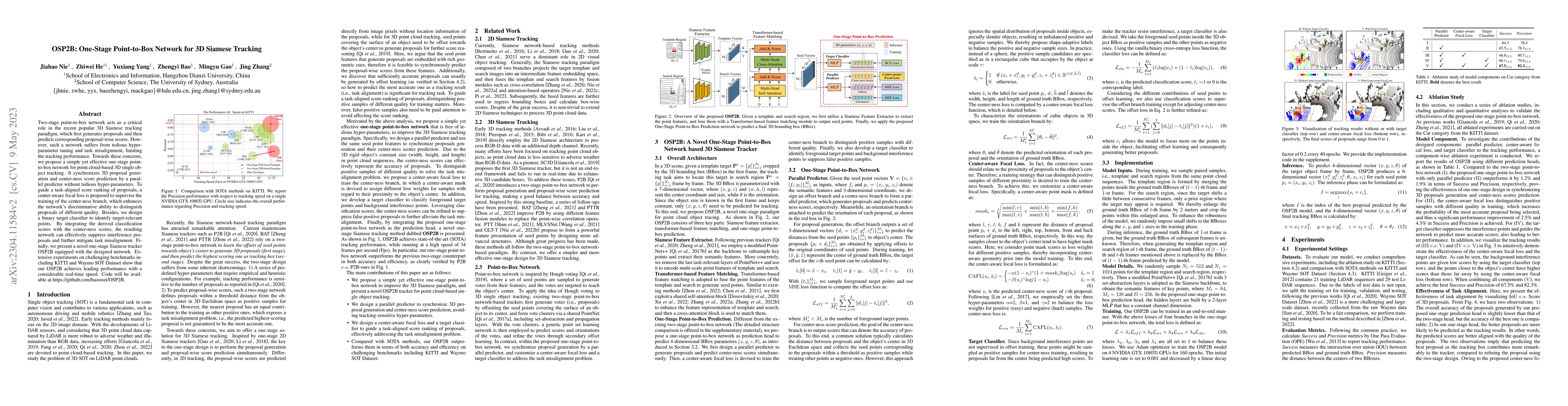 Thumbnail for OSP2B: One-Stage Point-to-Box Network for 3D Siamese Tracking
