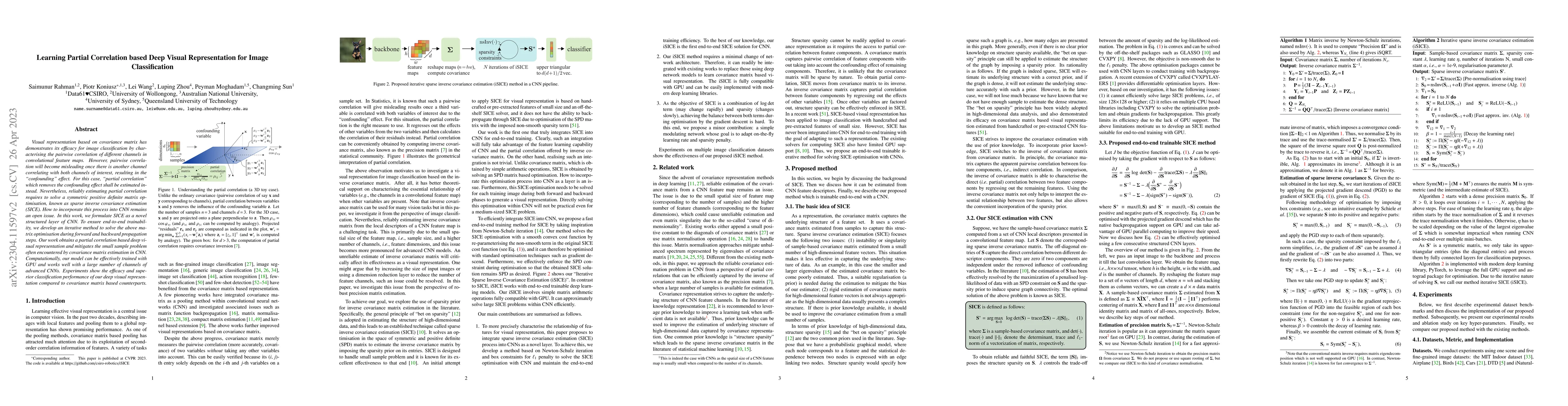 Thumbnail for Learning Partial Correlation based Deep Visual Representation for Image
  Classification
