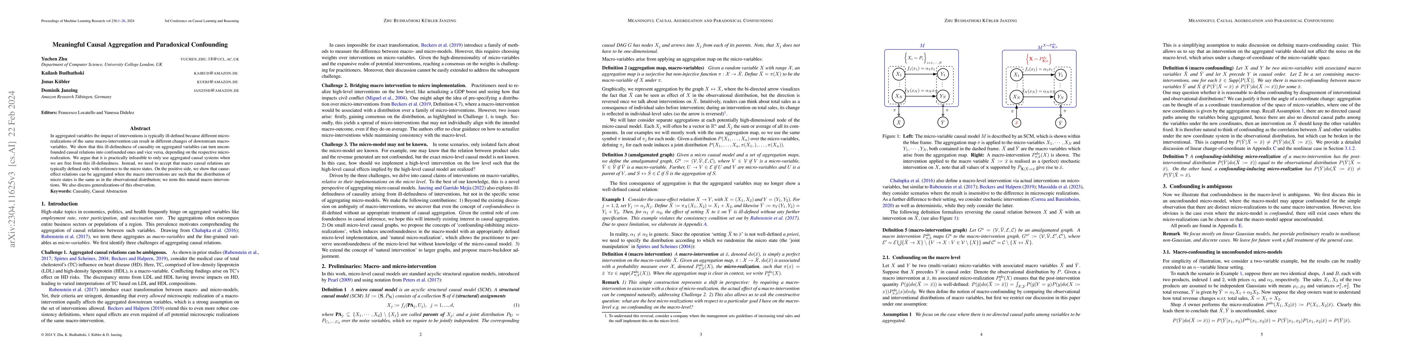 Thumbnail for Meaningful Causal Aggregation and Paradoxical Confounding