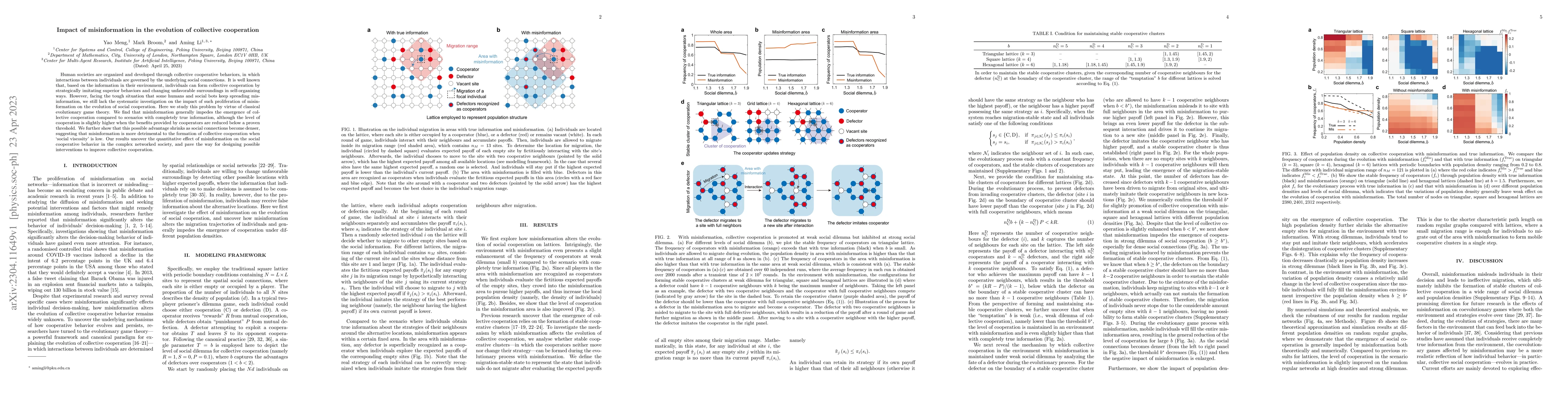 Thumbnail for Impact of misinformation in the evolution of collective cooperation
