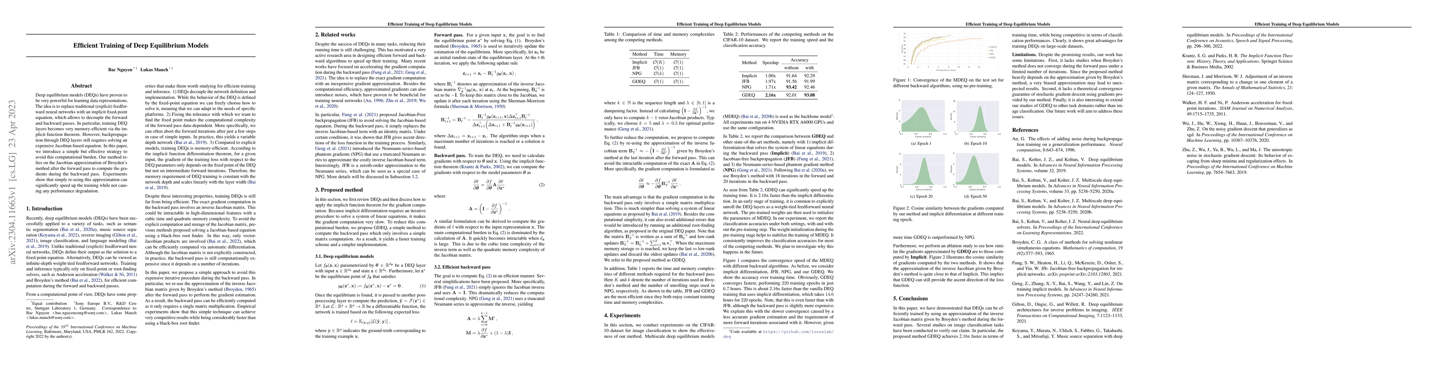 Thumbnail for Efficient Training of Deep Equilibrium Models