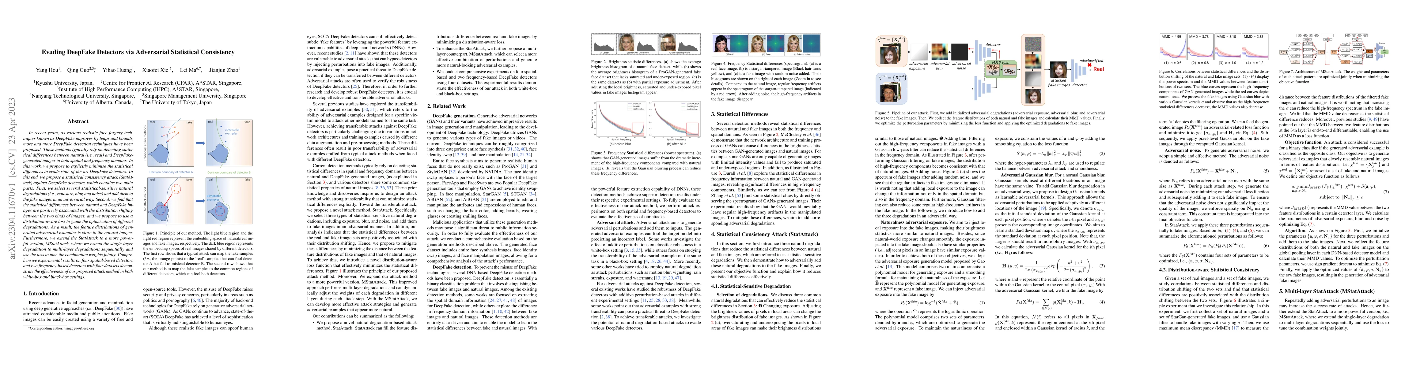 Thumbnail for Evading DeepFake Detectors via Adversarial Statistical Consistency
