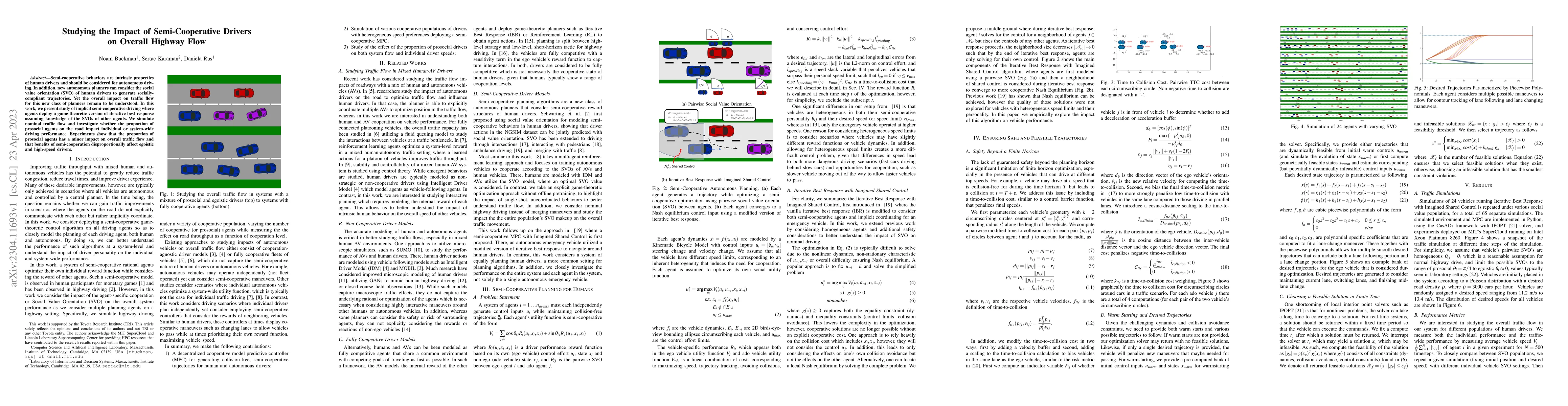 Thumbnail for Studying the Impact of Semi-Cooperative Drivers on Overall Highway Flow