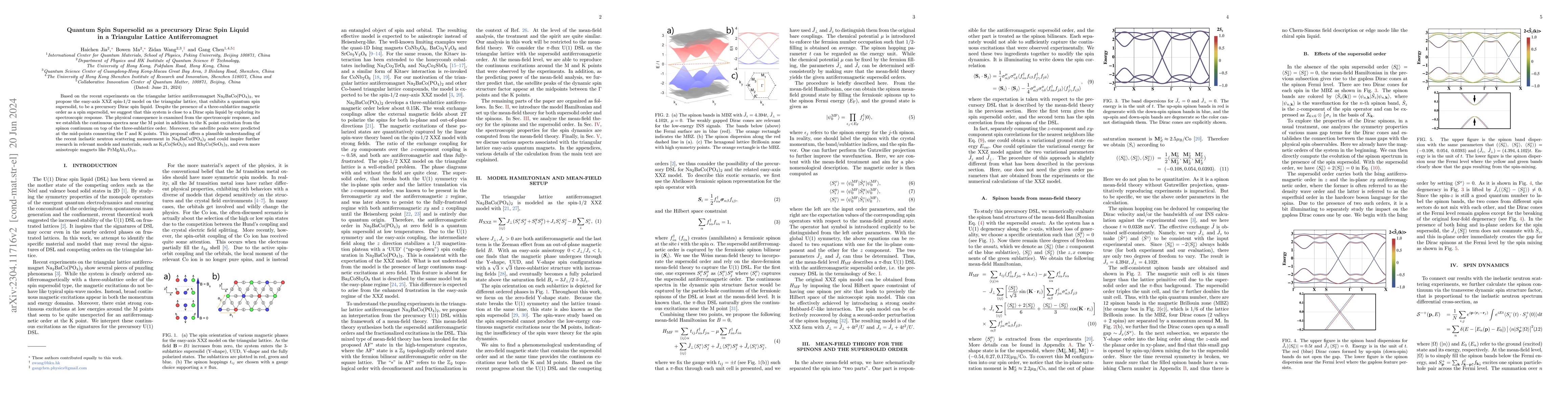 Thumbnail for Quantum Spin Supersolid as a precursory Dirac Spin Liquid in a
  Triangular Lattice Antiferromagnet