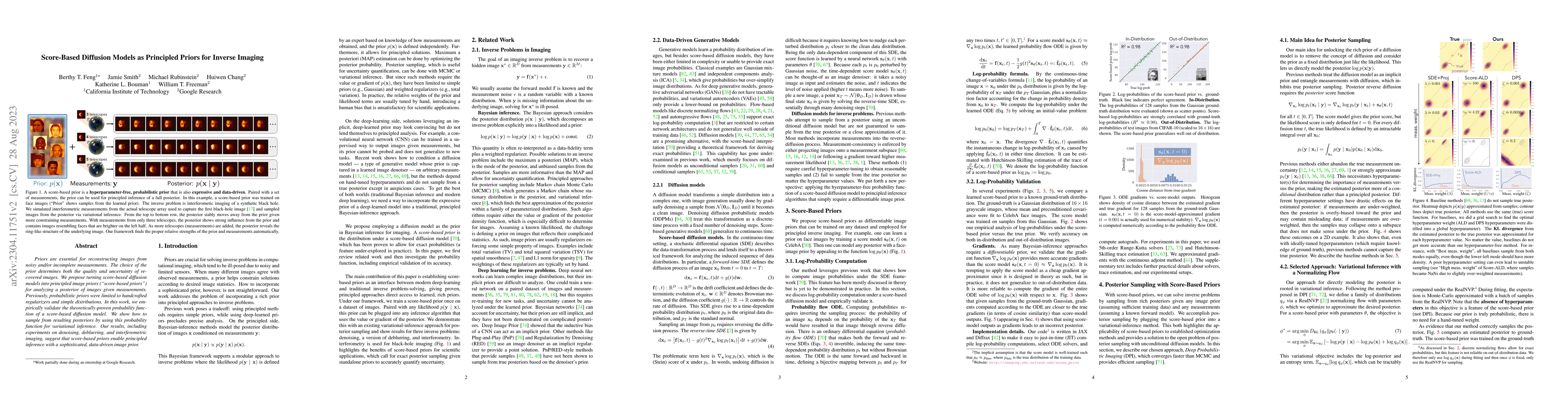 Thumbnail for Score-Based Diffusion Models as Principled Priors for Inverse Imaging