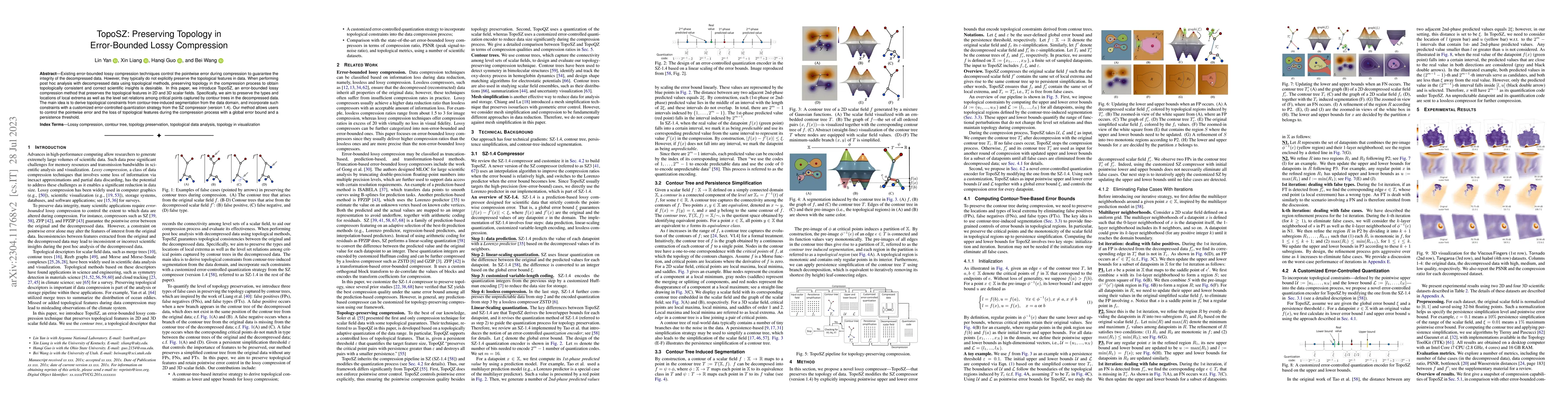 Thumbnail for TopoSZ: Preserving Topology in Error-Bounded Lossy Compression