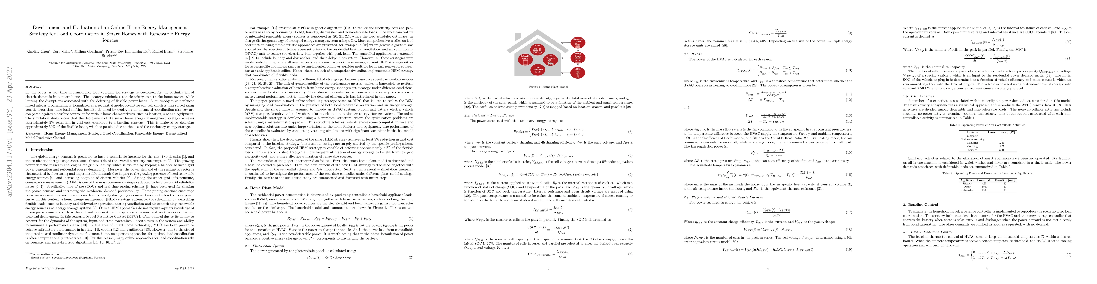 Thumbnail for Development and Evaluation of an Online Home Energy Management Strategy
  for Load Coordination in Smart Homes with Renewable Energy Sources