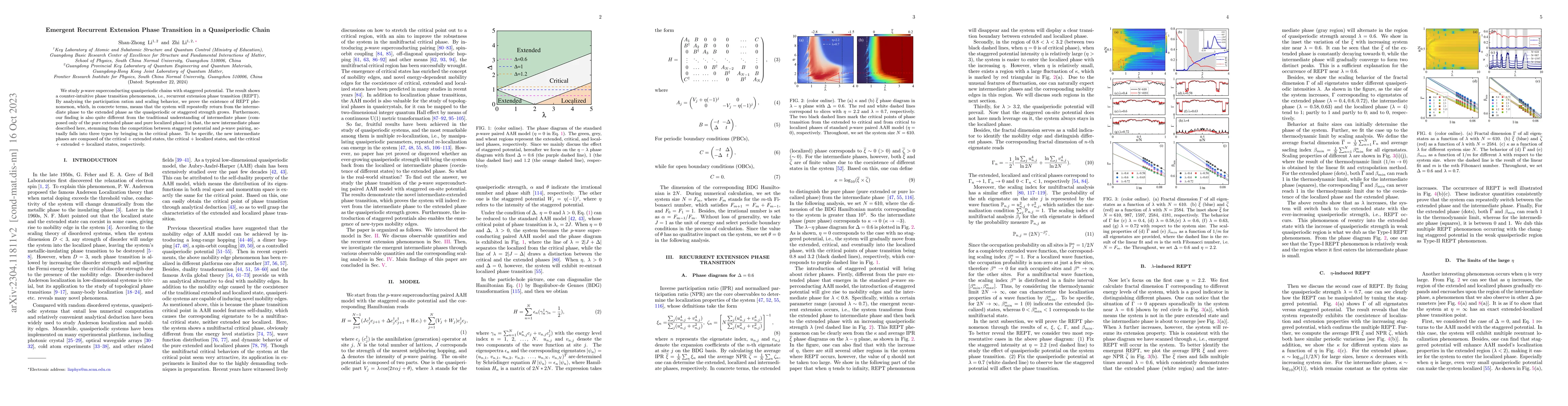 Thumbnail for Emergent Recurrent Extension Phase Transition in a Quasiperiodic Chain