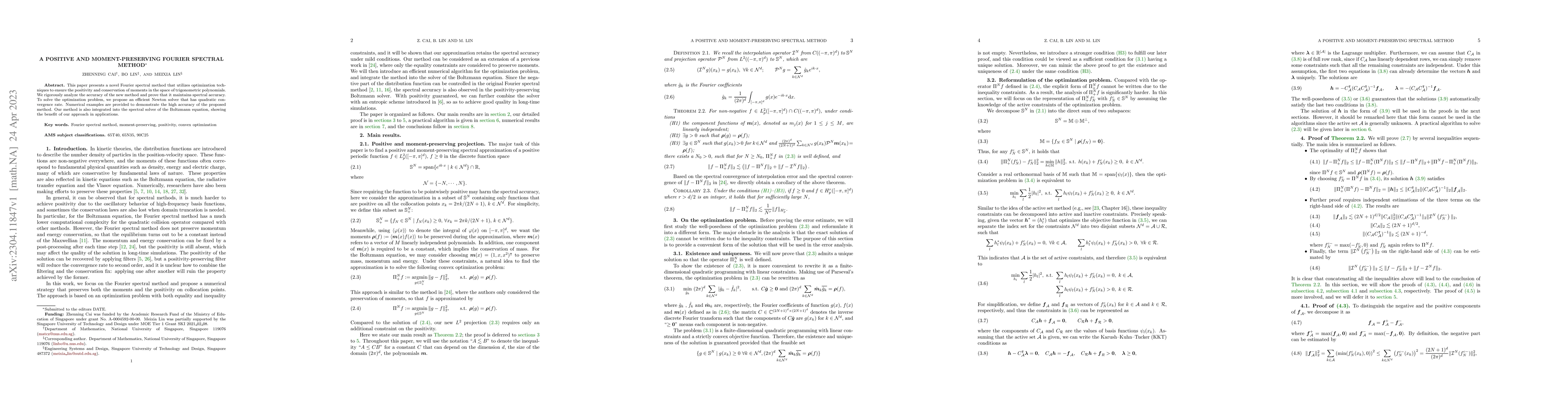 Thumbnail for A positive and moment-preserving Fourier spectral method