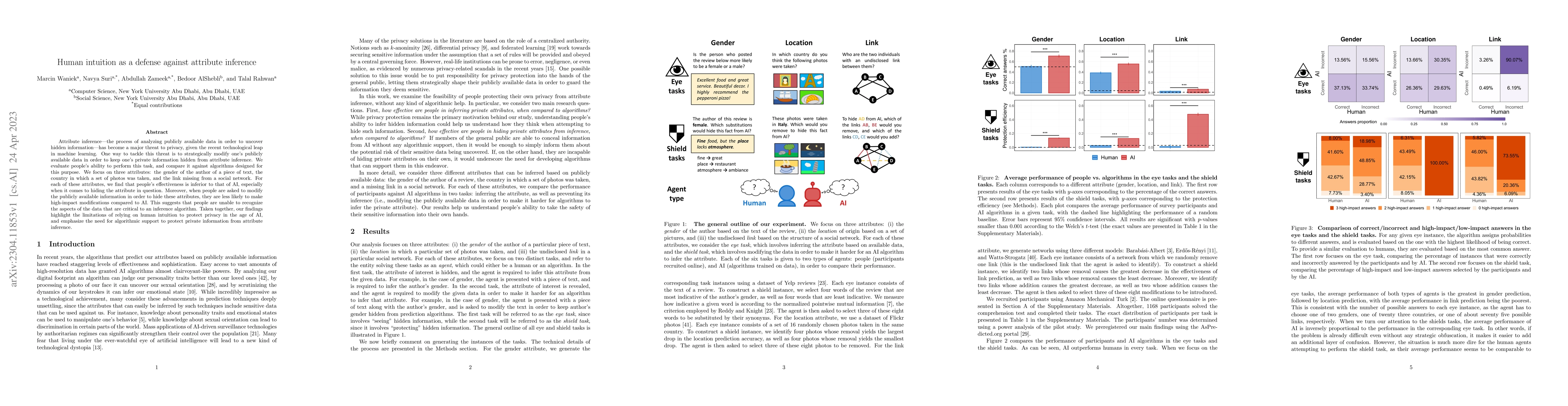 Thumbnail for Human intuition as a defense against attribute inference