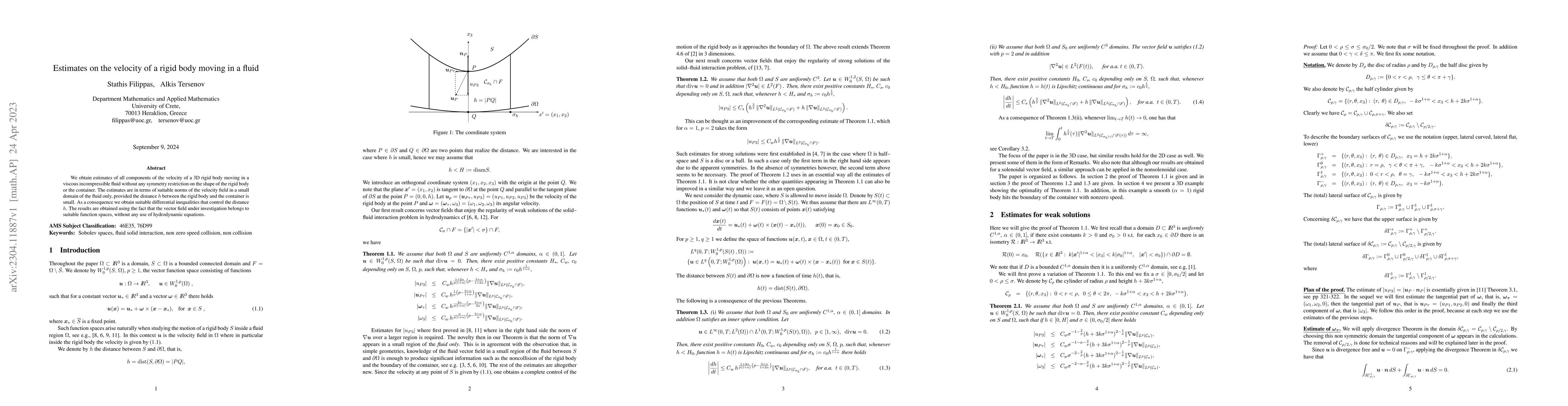 Thumbnail for Estimates on the velocity of a rigid body moving in a fluid