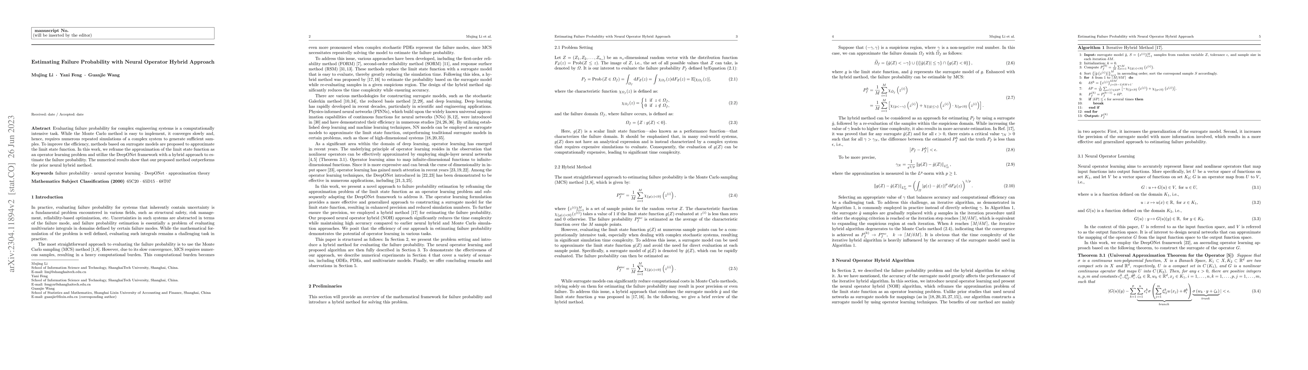 Thumbnail for Estimating Failure Probability with Neural Operator Hybrid Approach