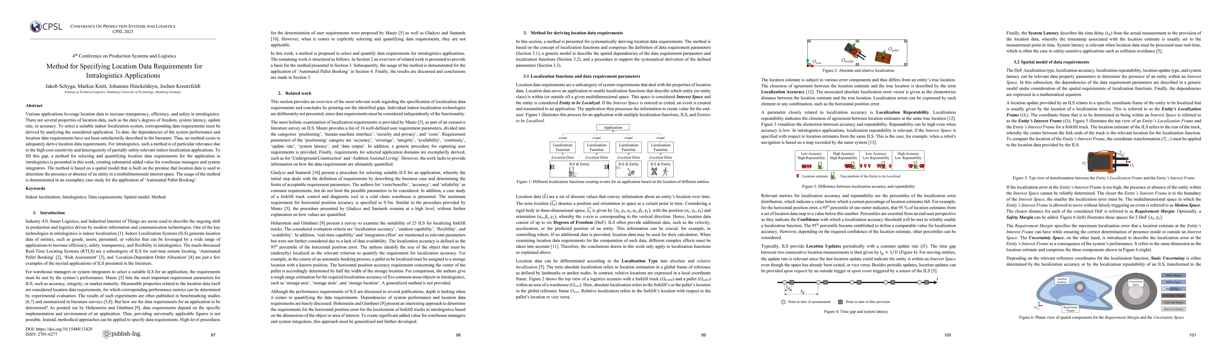 Thumbnail for Method for Specifying Location Data Requirements for Intralogistics
  Applications