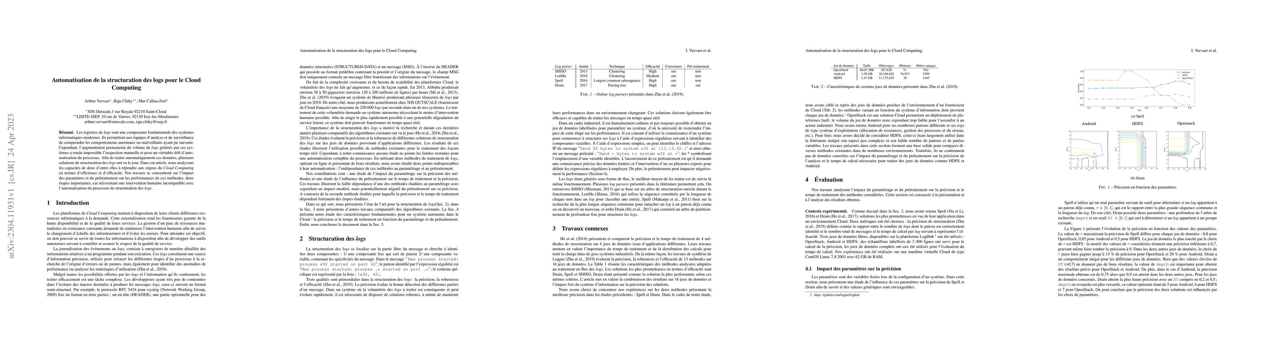 Thumbnail for Automatisation de la structuration des logs pour le Cloud Computing