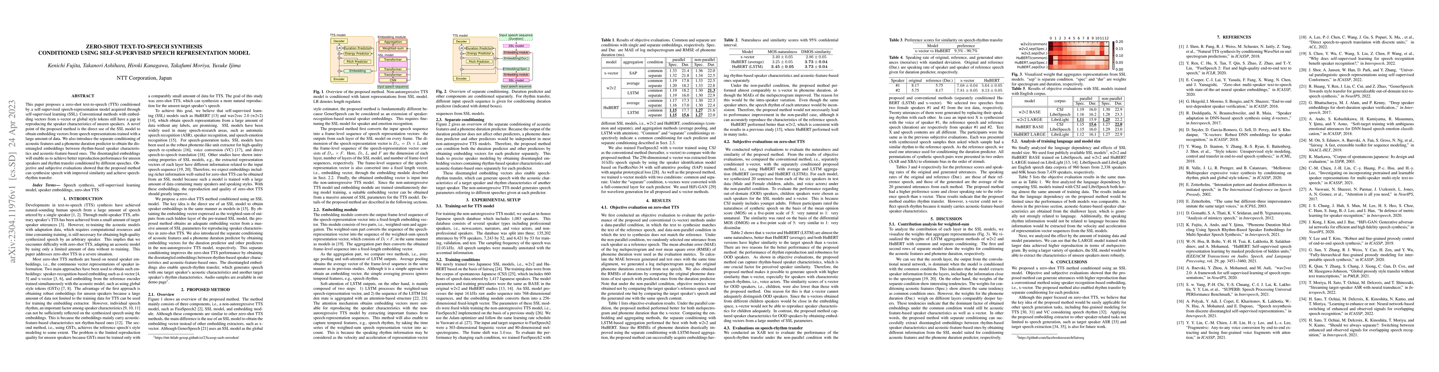 Thumbnail for Zero-shot text-to-speech synthesis conditioned using self-supervised
  speech representation model