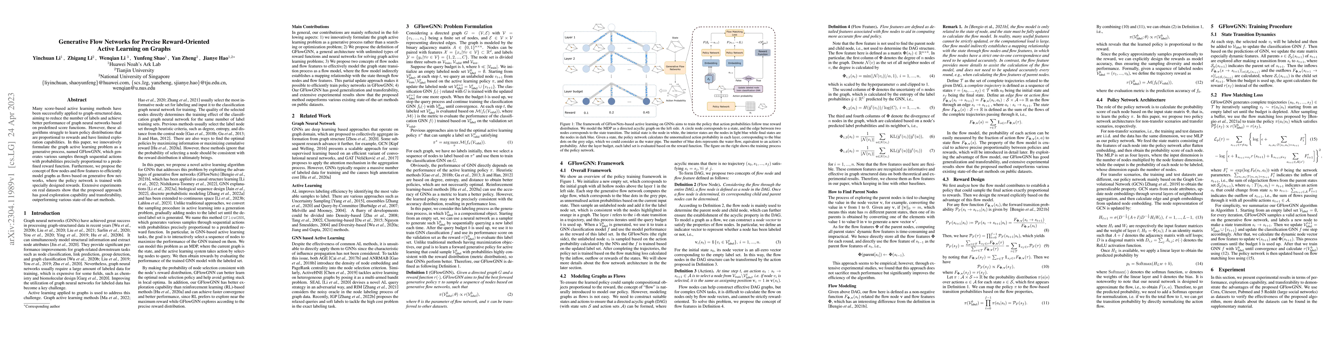 Thumbnail for Generative Flow Networks for Precise Reward-Oriented Active Learning on
  Graphs