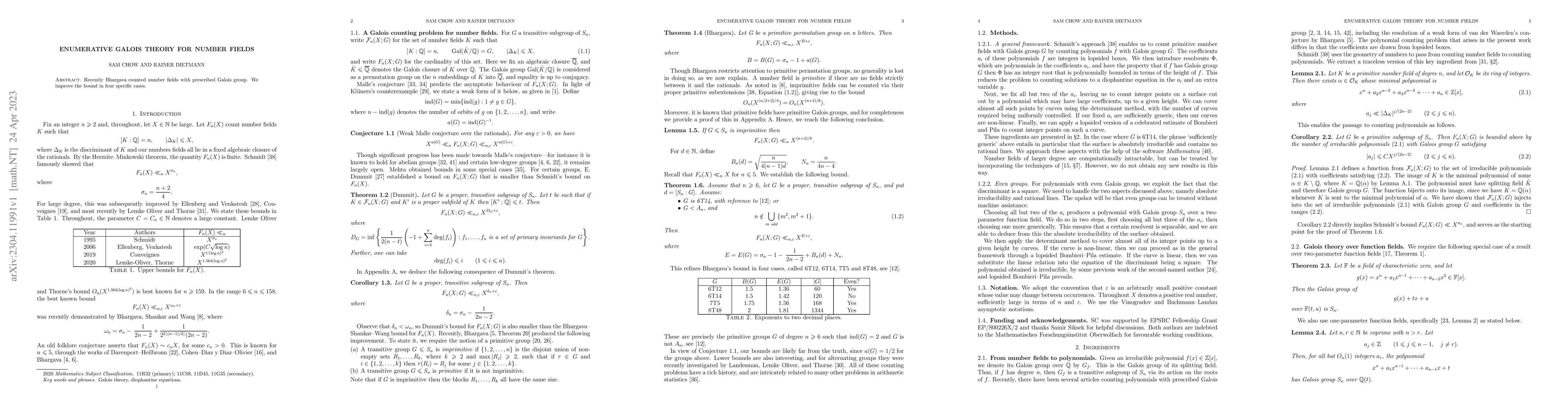 Thumbnail for Enumerative Galois theory for number fields