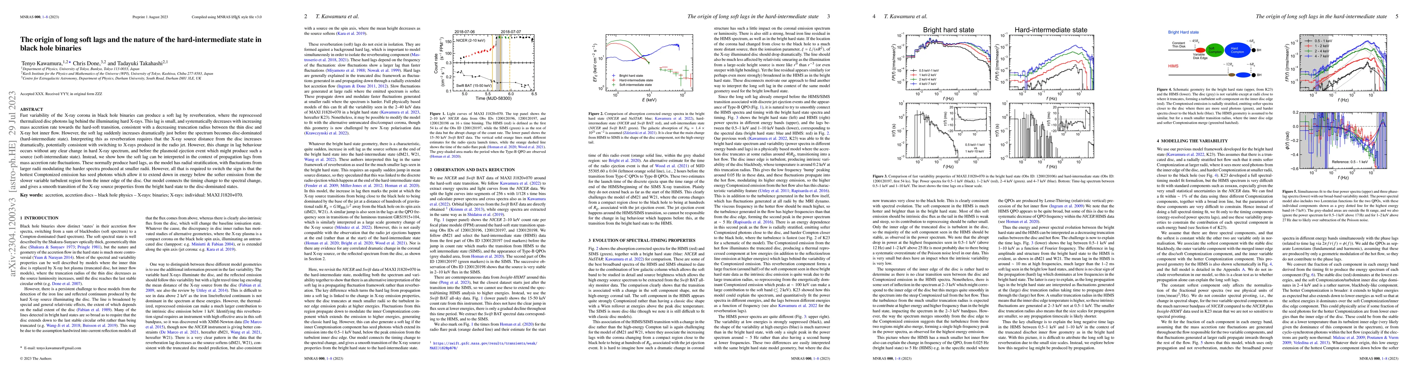 Thumbnail for The origin of long soft lags and the nature of the hard-intermediate
  state in black hole binaries