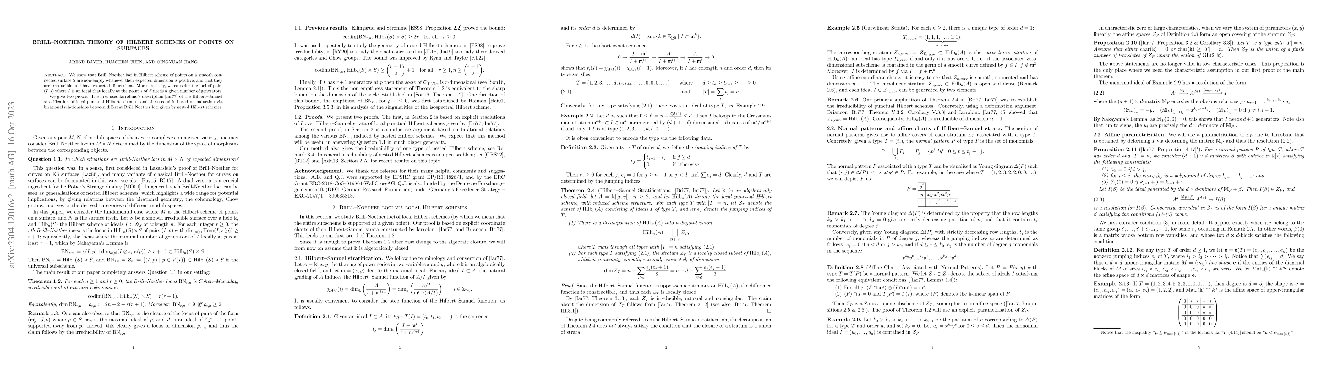 Thumbnail for Brill-Noether theory of Hilbert schemes of points on surfaces