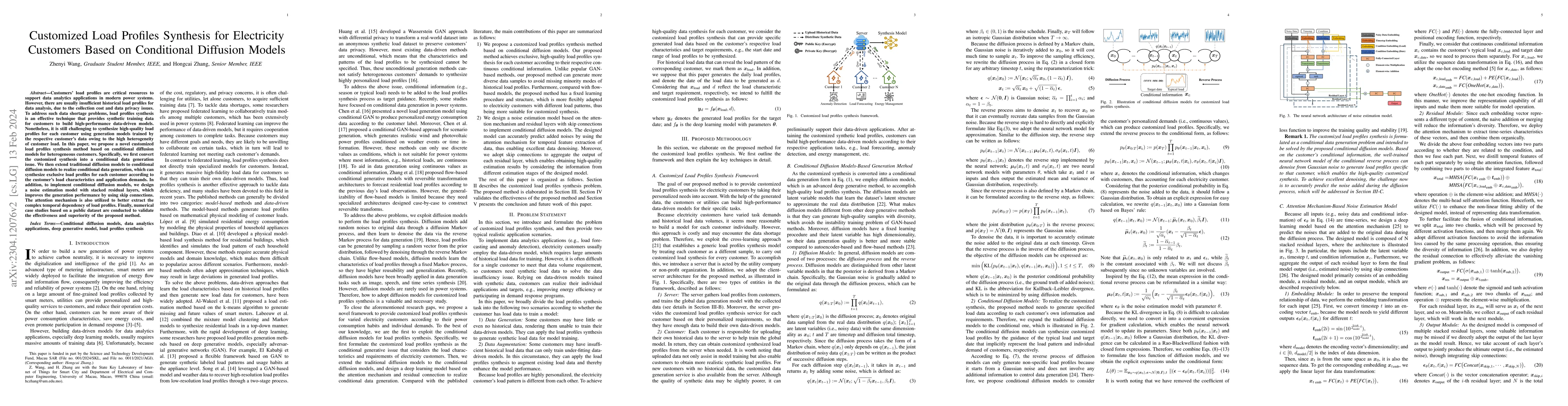 Thumbnail for Customized Load Profiles Synthesis for Electricity Customers Based on
  Conditional Diffusion Models