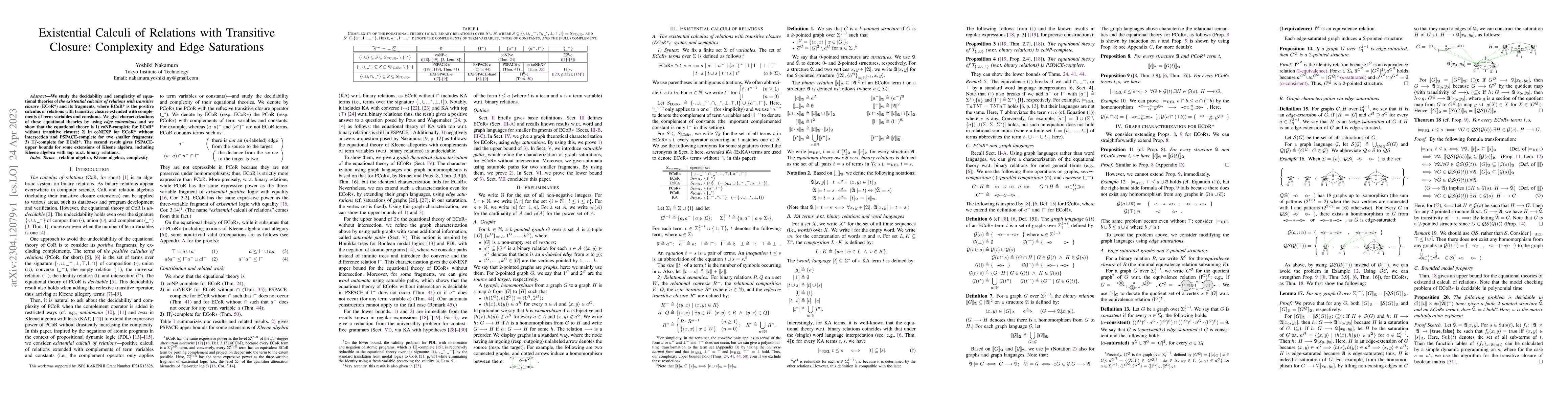 Thumbnail for Existential Calculi of Relations with Transitive Closure: Complexity and
  Edge Saturations