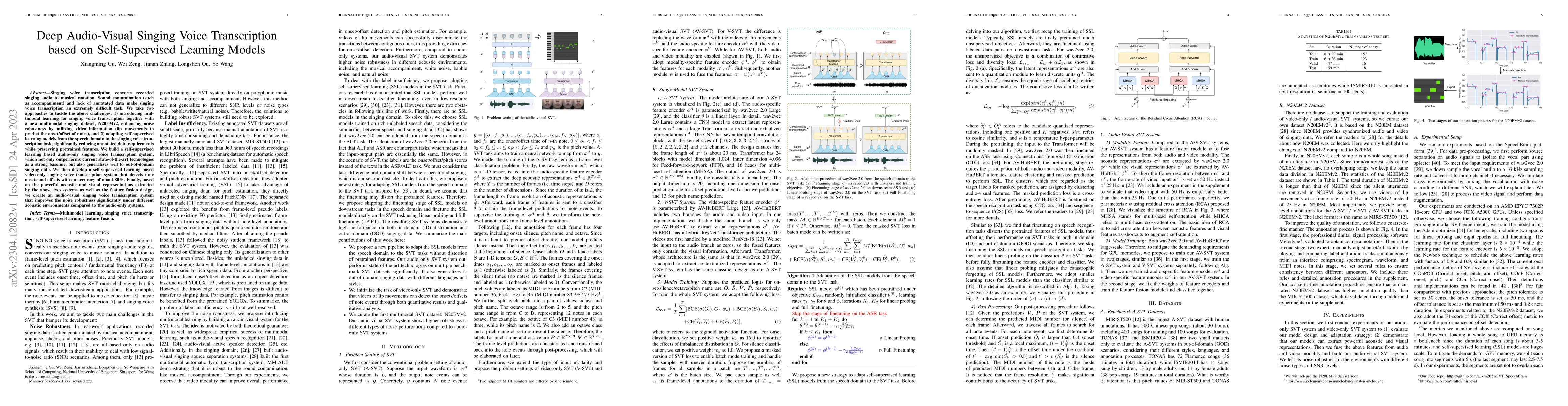 Thumbnail for Deep Audio-Visual Singing Voice Transcription based on Self-Supervised
  Learning Models