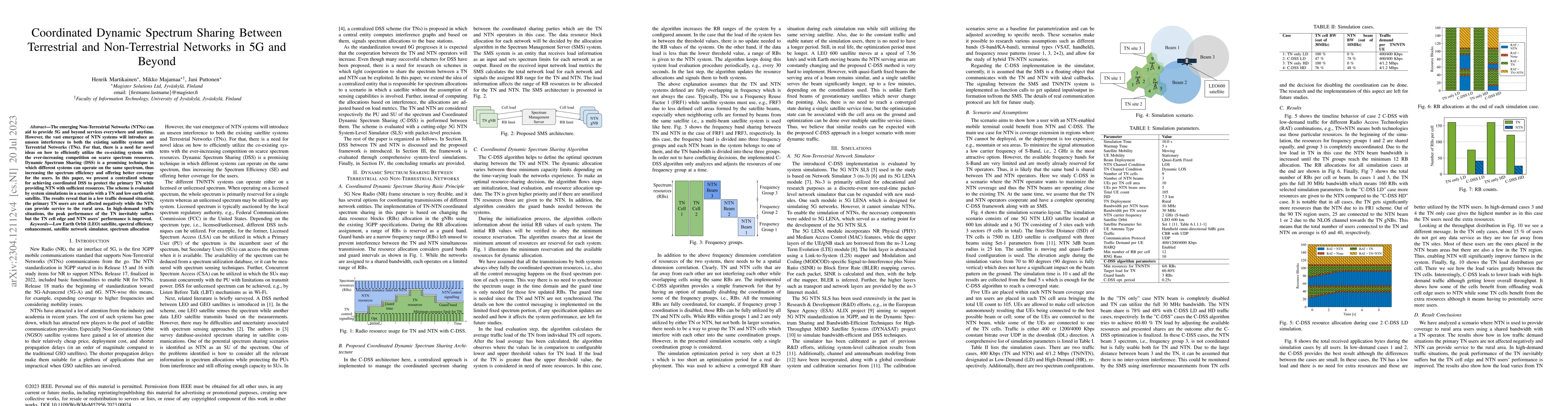 Thumbnail for Coordinated Dynamic Spectrum Sharing Between Terrestrial and
  Non-Terrestrial Networks in 5G and Beyond