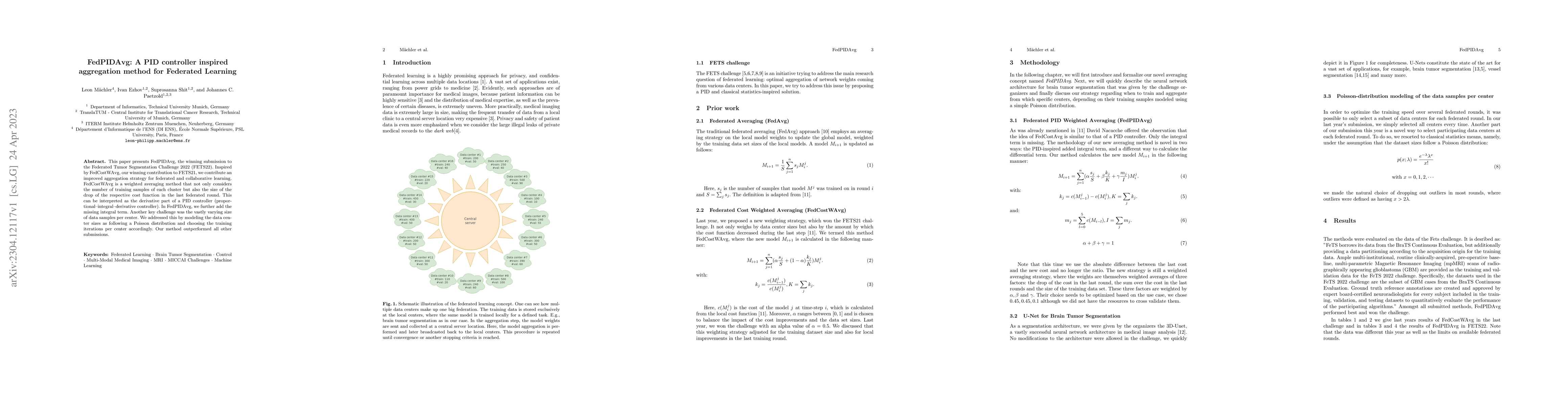 Thumbnail for FedPIDAvg: A PID controller inspired aggregation method for Federated
  Learning