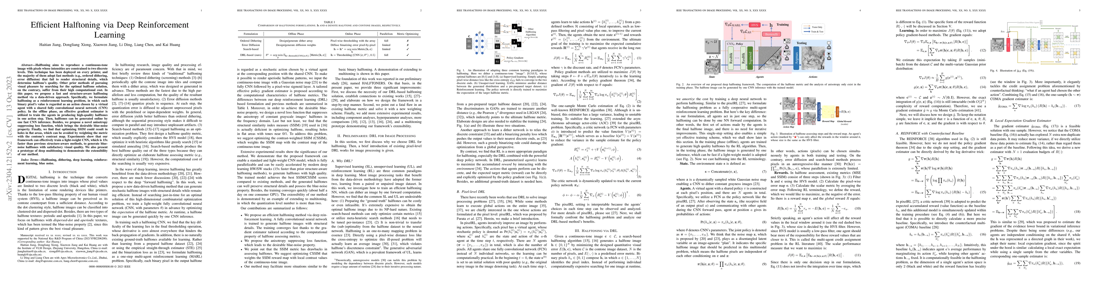 Thumbnail for Efficient Halftoning via Deep Reinforcement Learning