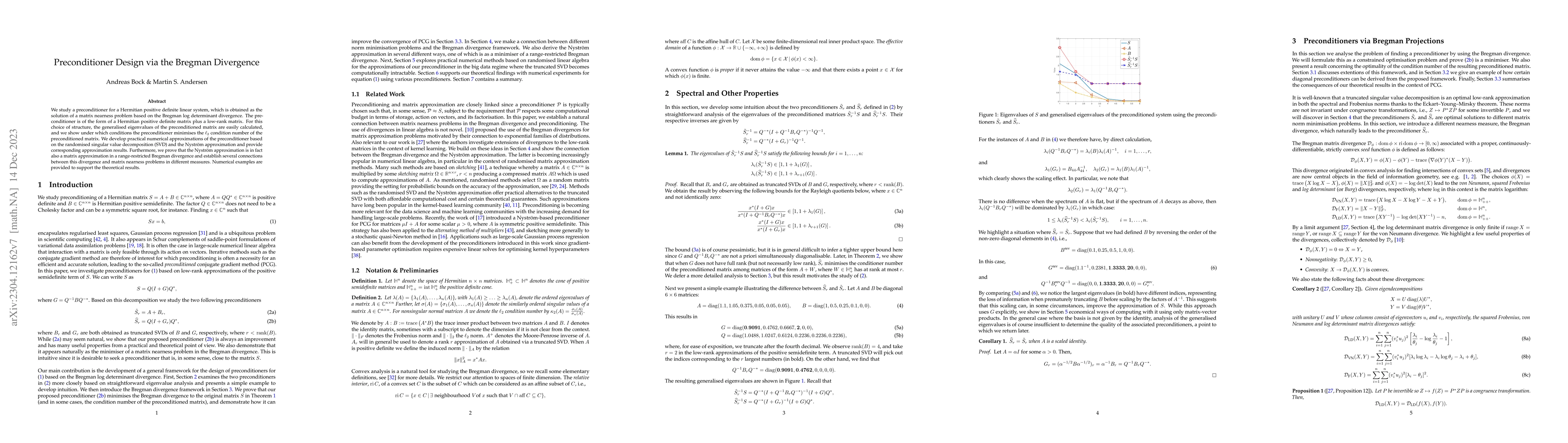 Thumbnail for Preconditioner Design via the Bregman Divergence