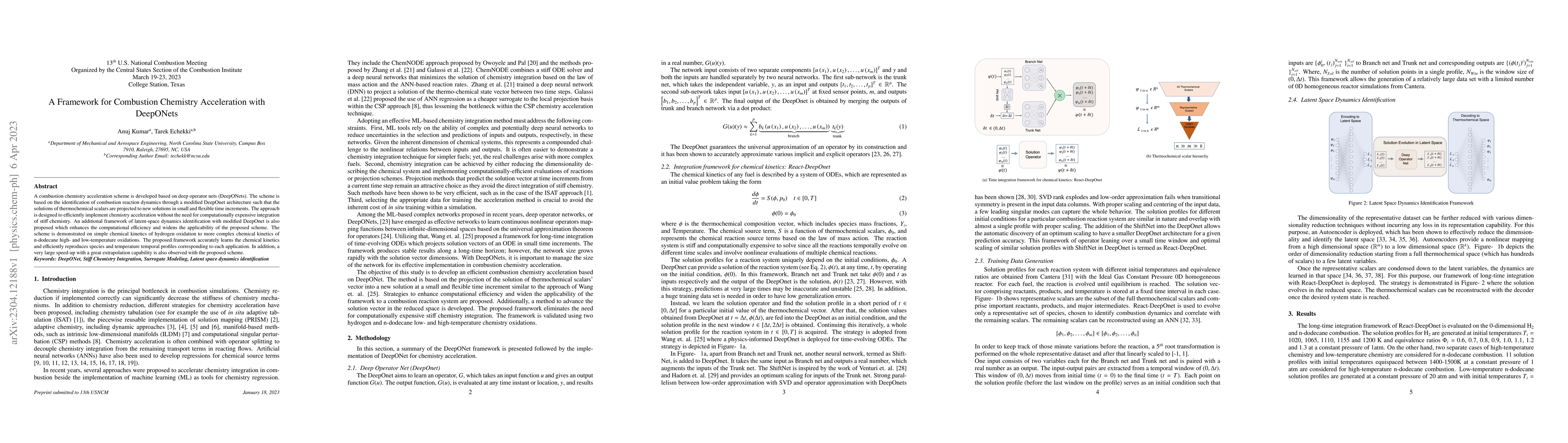 Thumbnail for A Framework for Combustion Chemistry Acceleration with DeepONets