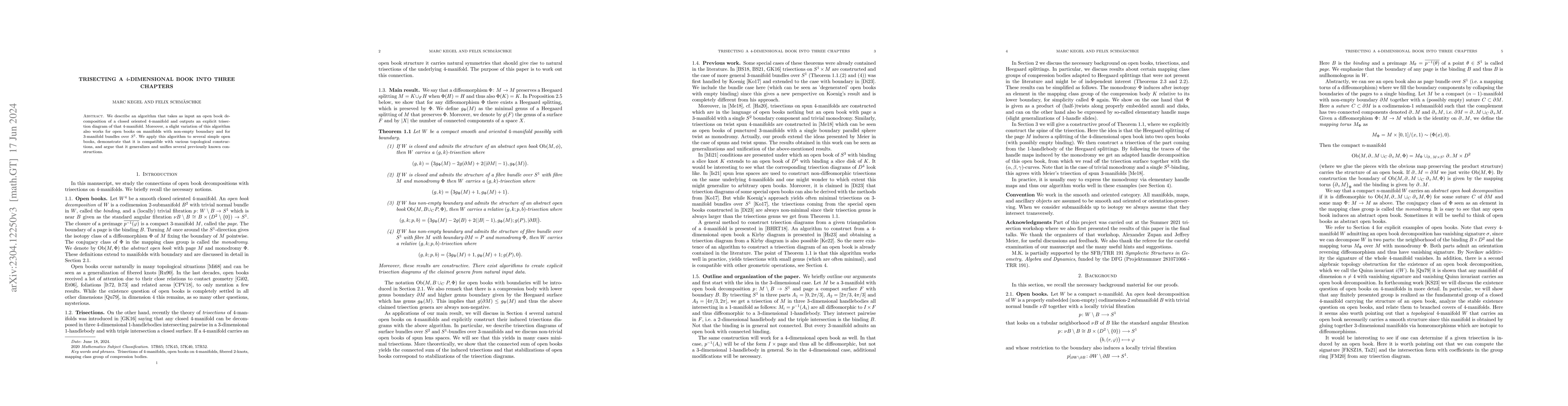 Thumbnail for Trisecting a 4-dimensional book into three chapters