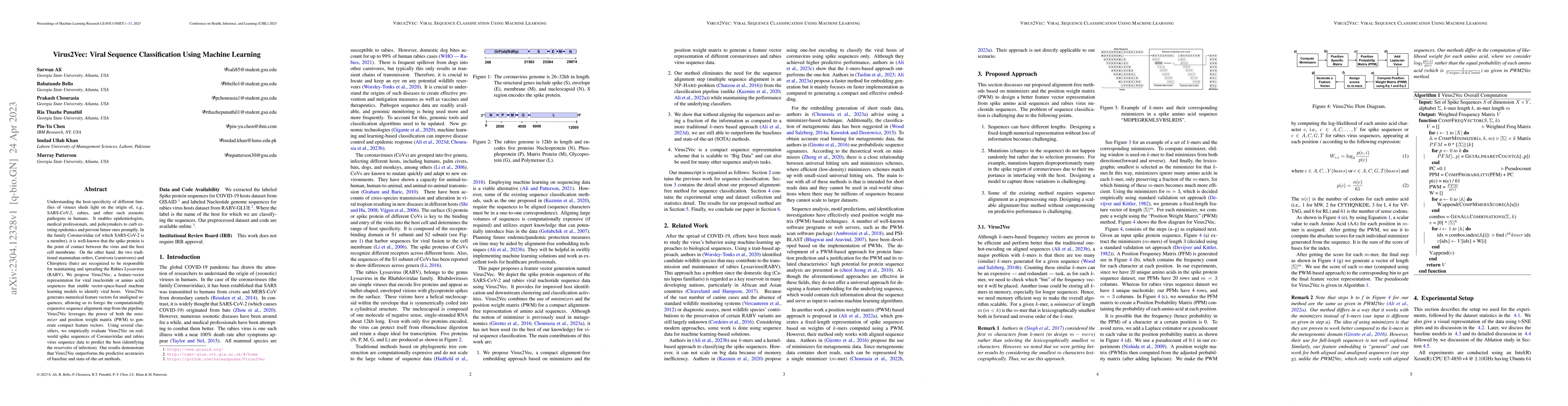 Thumbnail for Virus2Vec: Viral Sequence Classification Using Machine Learning