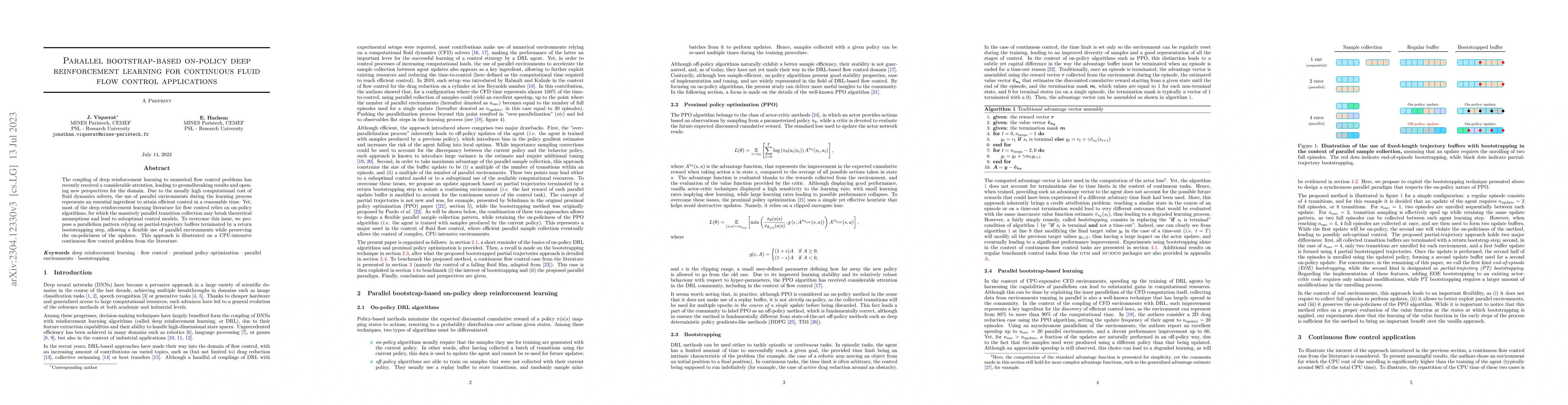 Thumbnail for Parallel bootstrap-based on-policy deep reinforcement learning for
  continuous flow control applications