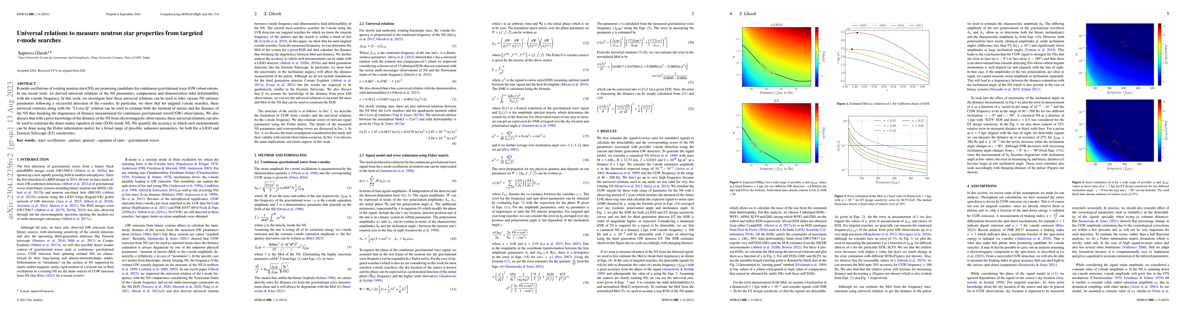 Thumbnail for Universal relations to measure neutron star properties from targeted
  r-mode searches